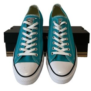 Converse All Stars Teal Blue Canvas Sneakers Size 11